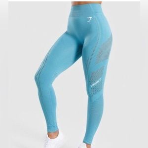Gymshark hi waist perforated full legging